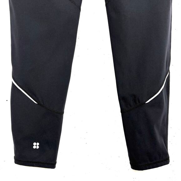 Sweaty Betty London Womens Reflective Power Leggings Back Zip Pocket Black Small - Picture 8 of 8